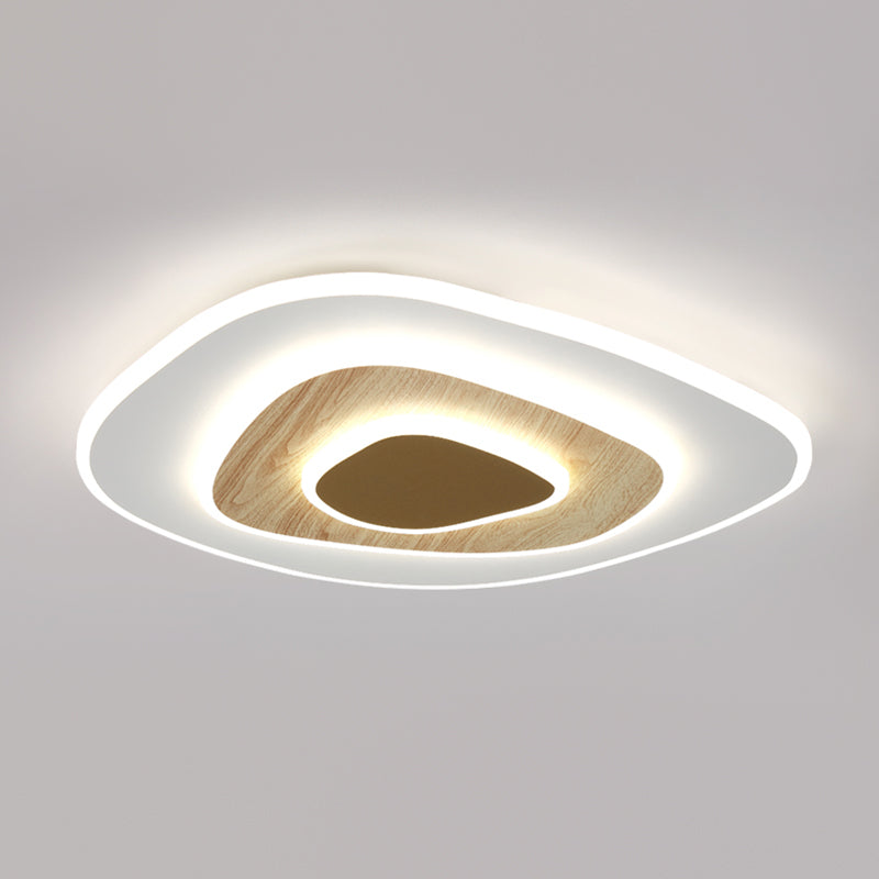 Tombre geométrico de metal Flush Luz de techo Modern Style 3 Luces Factura de montaje Flush