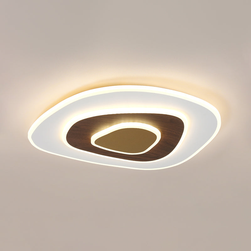 Tombre geométrico de metal Flush Luz de techo Modern Style 3 Luces Factura de montaje Flush