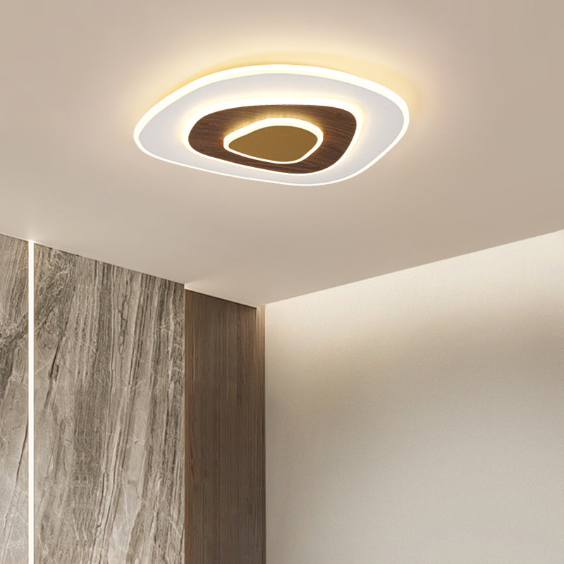 Tombre geométrico de metal Flush Luz de techo Modern Style 3 Luces Factura de montaje Flush