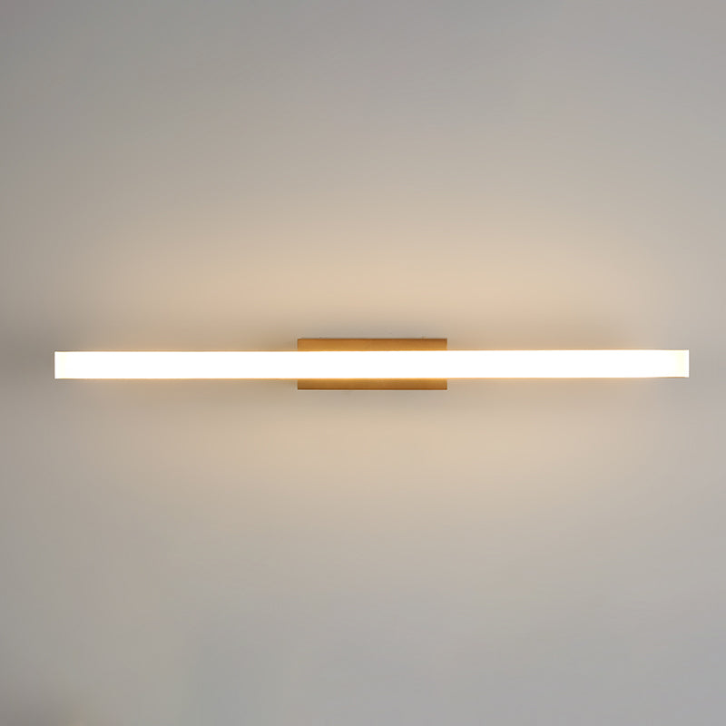 1 lichte lineaire ijdelheid wandlampen moderne stijl houten ijdelheid spiegelverlichting