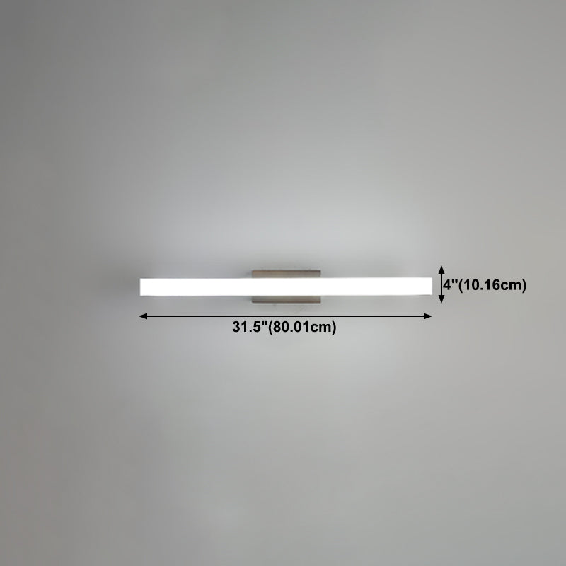 1 lichte lineaire ijdelheid wandlampen moderne stijl houten ijdelheid spiegelverlichting