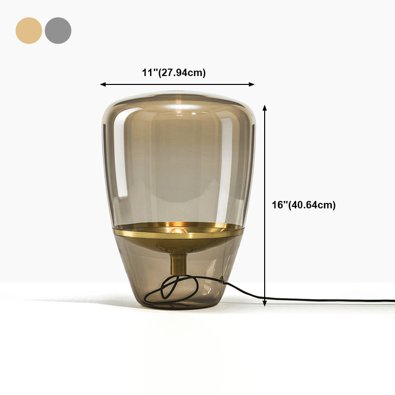 Geometrische vorm glazen tafellamp moderne stijl 1 lichte tafellamp armaturen