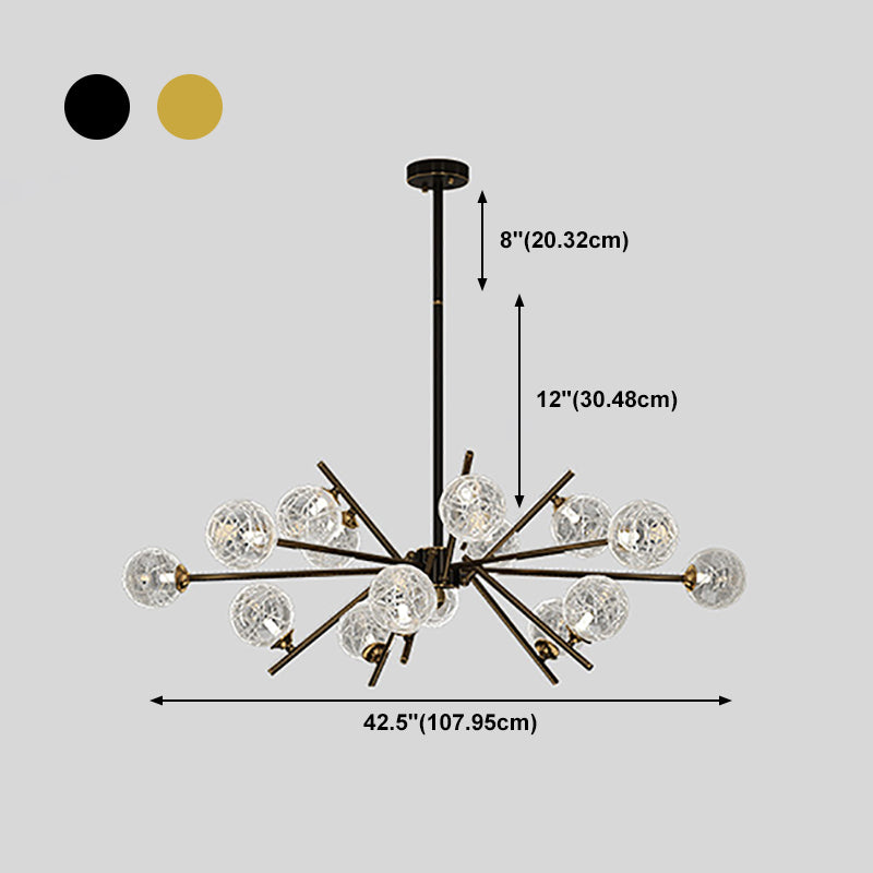 Lustre en verre contemporain Restaurant du lustre de la tête multi-tête