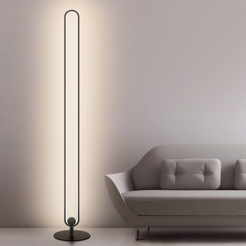 Moderner Stil linearer LED -Stehlampe Kreatives Bodenlicht für Wohnzimmer