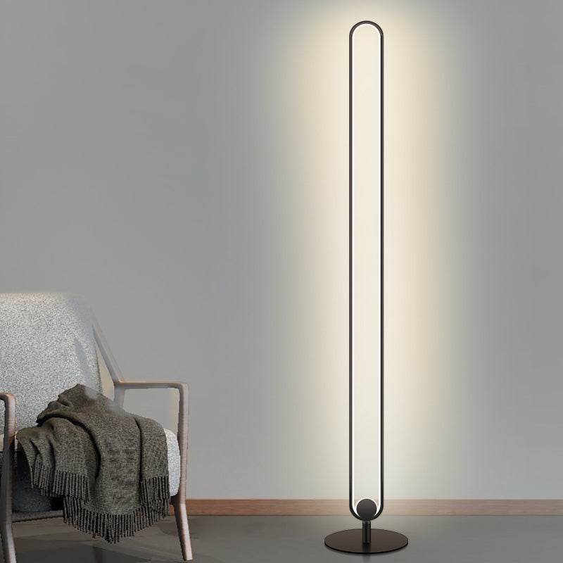 Moderne stijl lineaire LED -vloerlamp creatief vloerlicht voor zitkamer