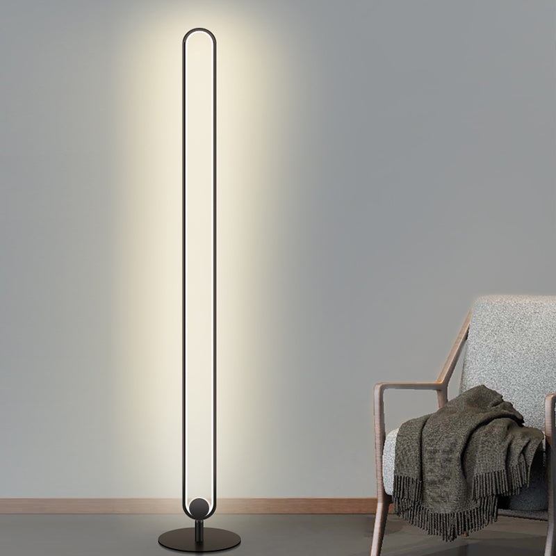 Moderne stijl lineaire LED -vloerlamp creatief vloerlicht voor zitkamer