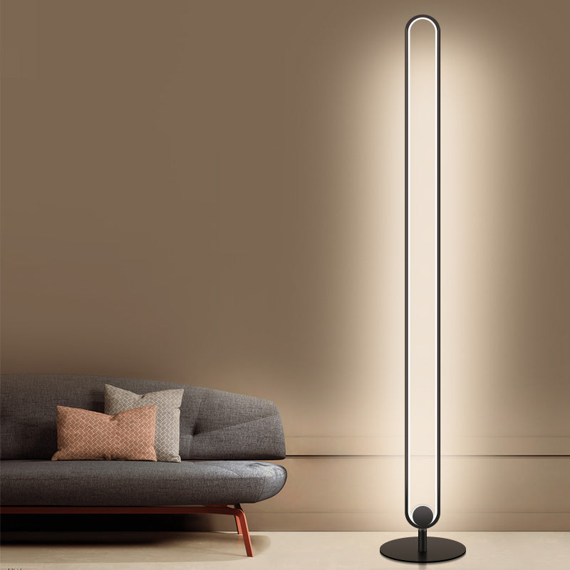 Moderner Stil linearer LED -Stehlampe Kreatives Bodenlicht für Wohnzimmer