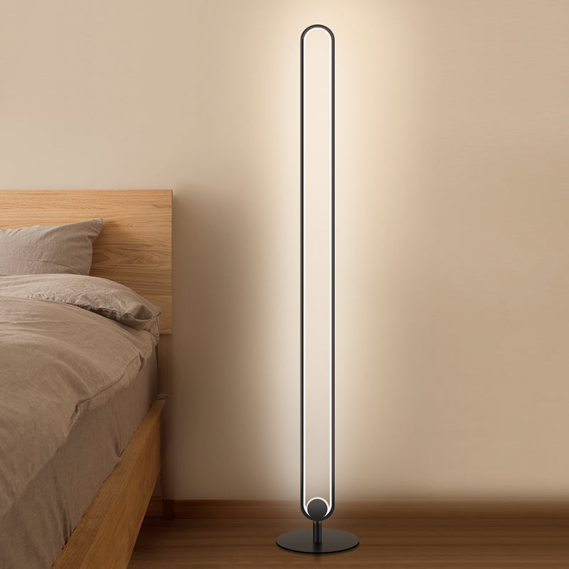 Moderner Stil linearer LED -Stehlampe Kreatives Bodenlicht für Wohnzimmer