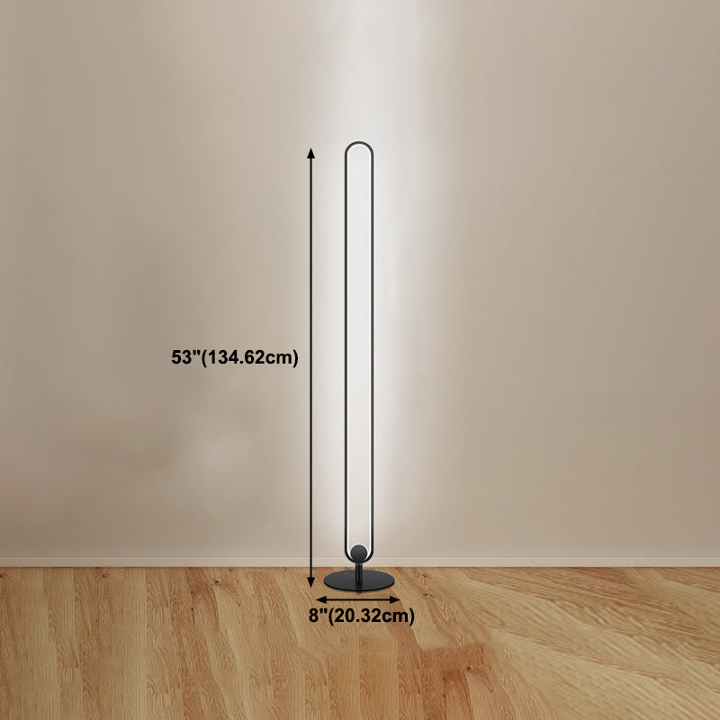 Moderner Stil linearer LED -Stehlampe Kreatives Bodenlicht für Wohnzimmer