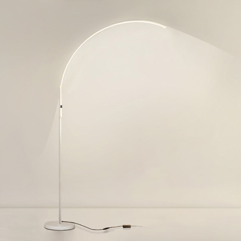 Éclairage de sol linéaire de style moderne Métal 1 lumière du sol lumineux pour chambre à coucher