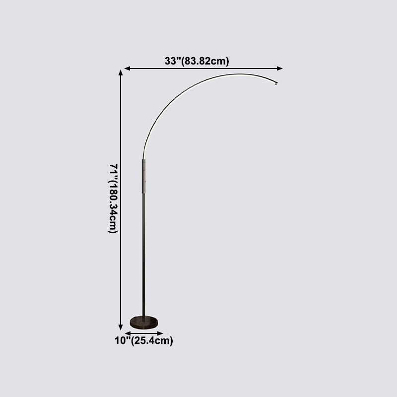 Accensione del pavimento a forma lineare in stile moderno 1 Light Light Light per camera da letto