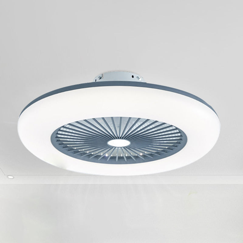 Metal Ceiling Fan Lamp Modern Style LED Ceiling Light for Bedroom