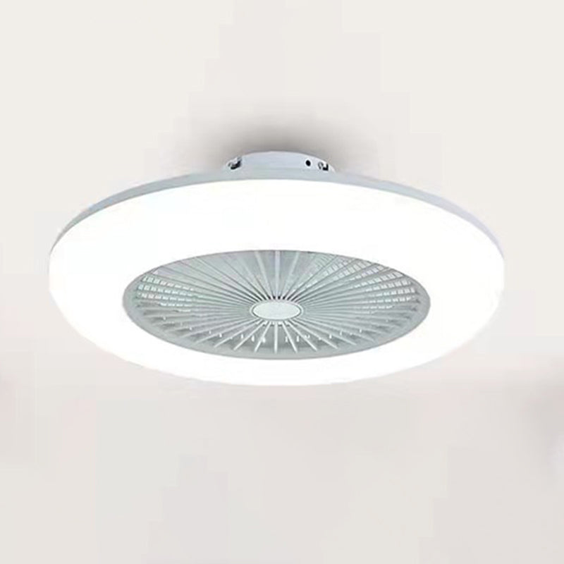 Lámpara de ventilador de techo de metal Luz de techo LED de estilo moderno para dormitorio