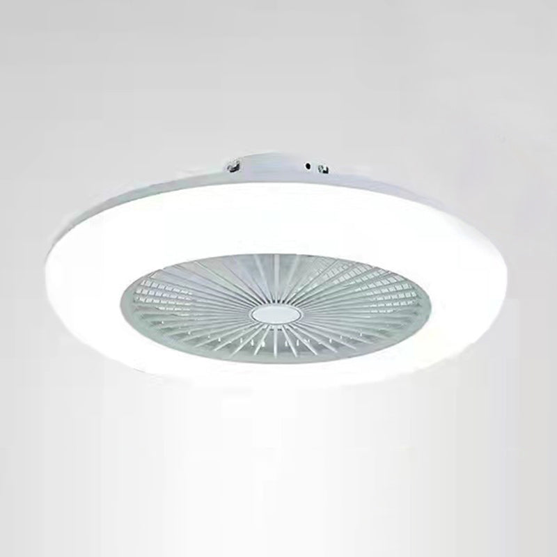 Metal Ceiling Fan Lamp Modern Style LED Ceiling Light for Bedroom