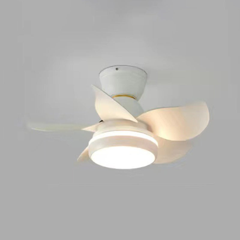 Ventilateur de plafond Light Metal LED Modern plafond Mont à chasse d'eau pour la chambre pour enfants