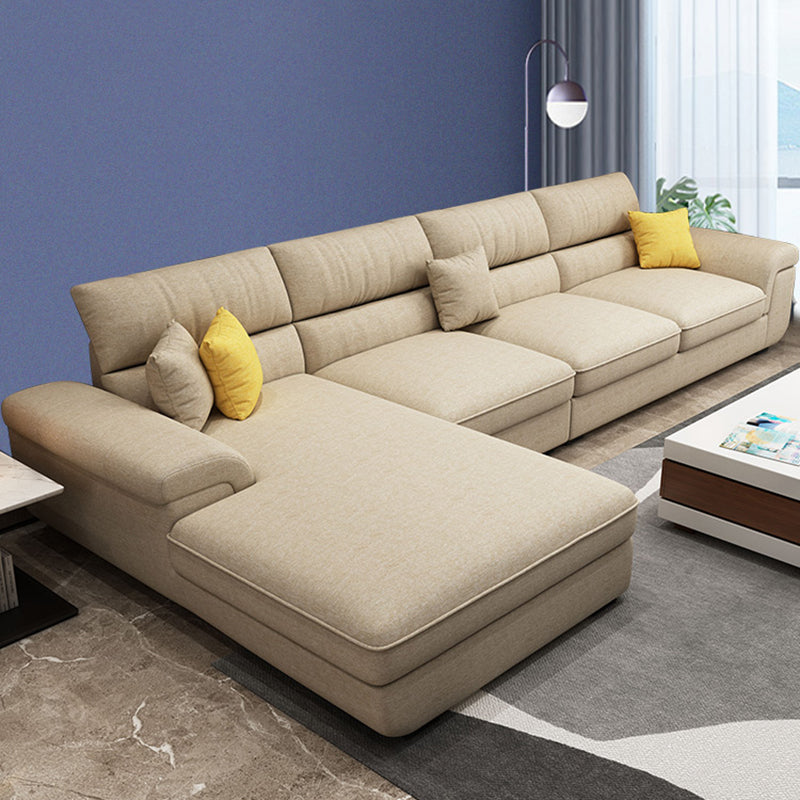 38,5 "H Scandinavian Leinenflarge Arm Sofa & Chaise Lounge für Wohnzimmer