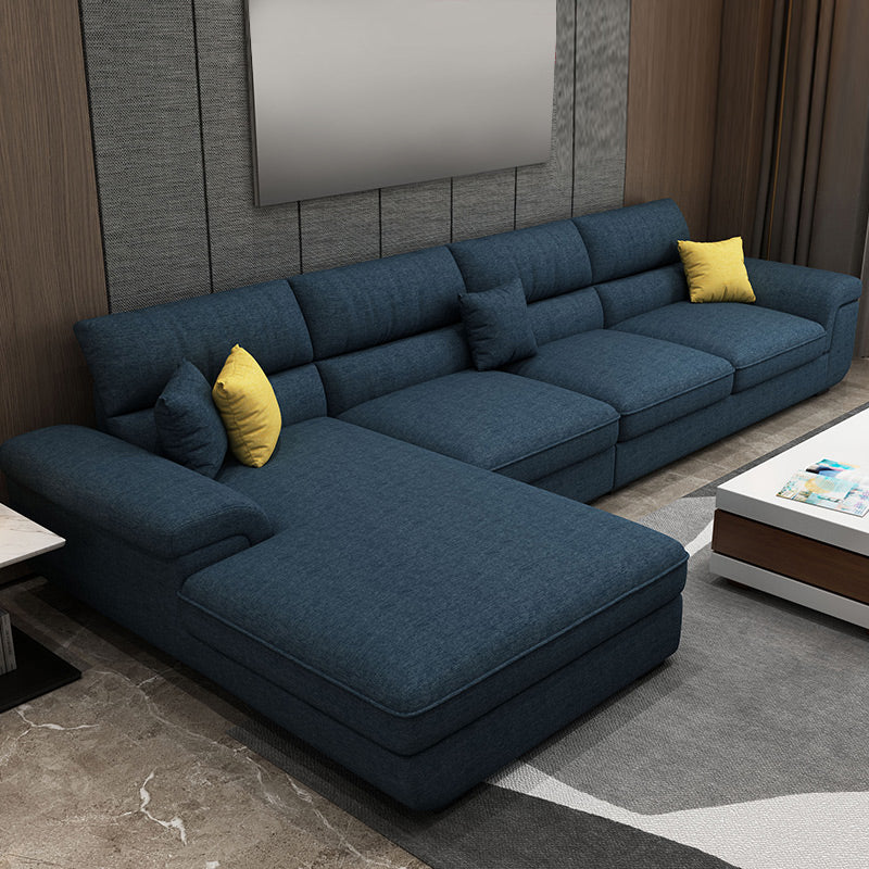 38,5 "H Scandinavian Leinenflarge Arm Sofa & Chaise Lounge für Wohnzimmer