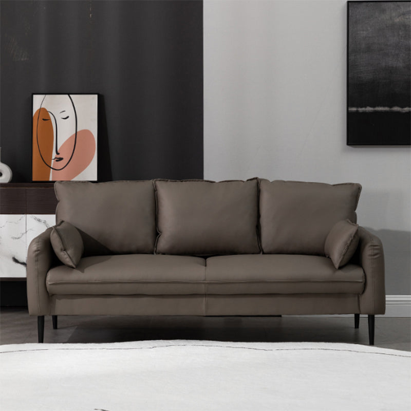 Kissen quadratische Armsofa 3-Sitzer Kunstlederfärbung resistentes Liebessitz