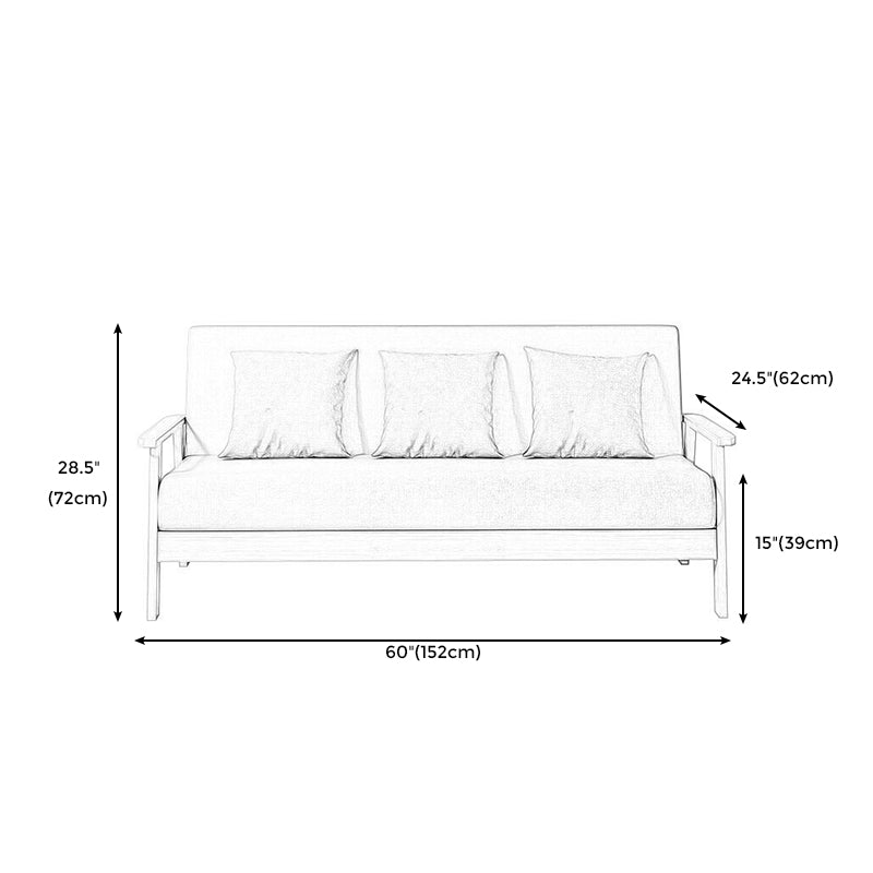 Stoff Quadratarm Slip aus 2/3 Sitzsofa Festfarbsofa für Wohnung