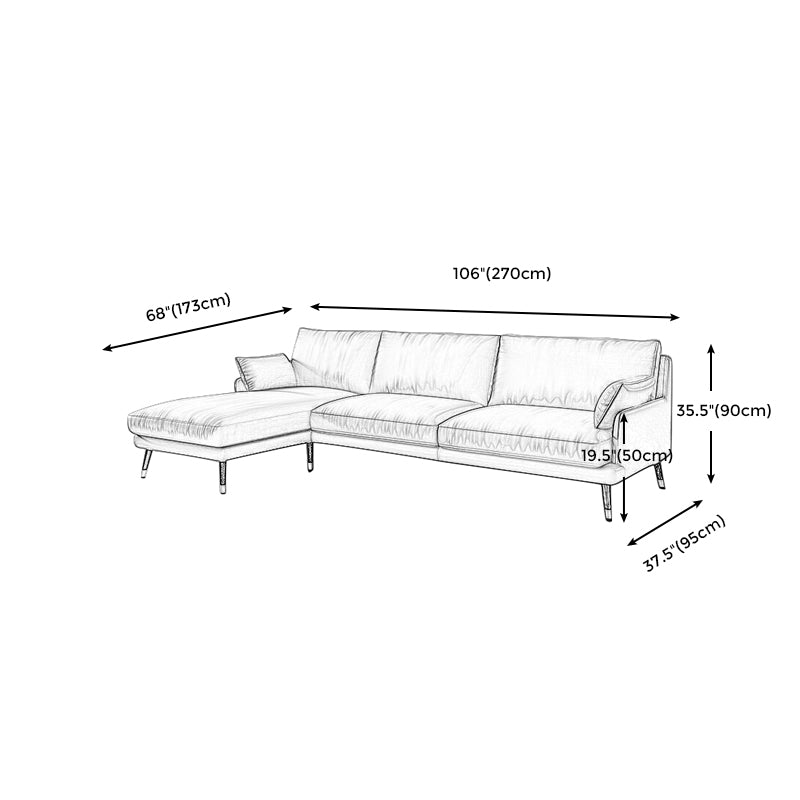 Braune Leder -Sofa -Möbel -Einbau -Armsofa mit Kissen Set mit Kissen