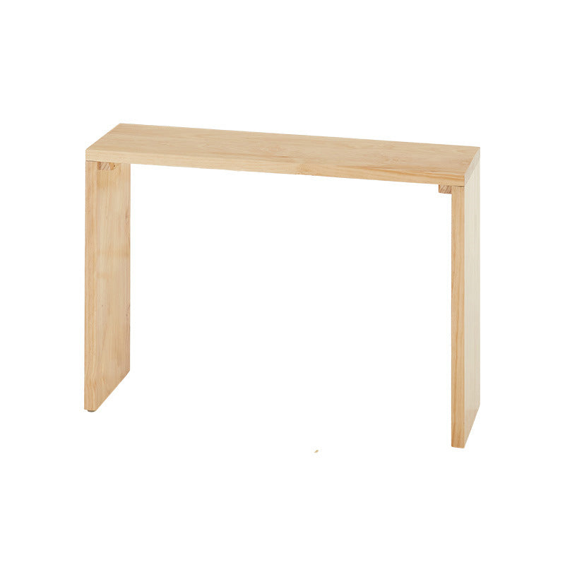 Rectangle Bar Dining Table Wood Contemporary Bar Table with Sled Base