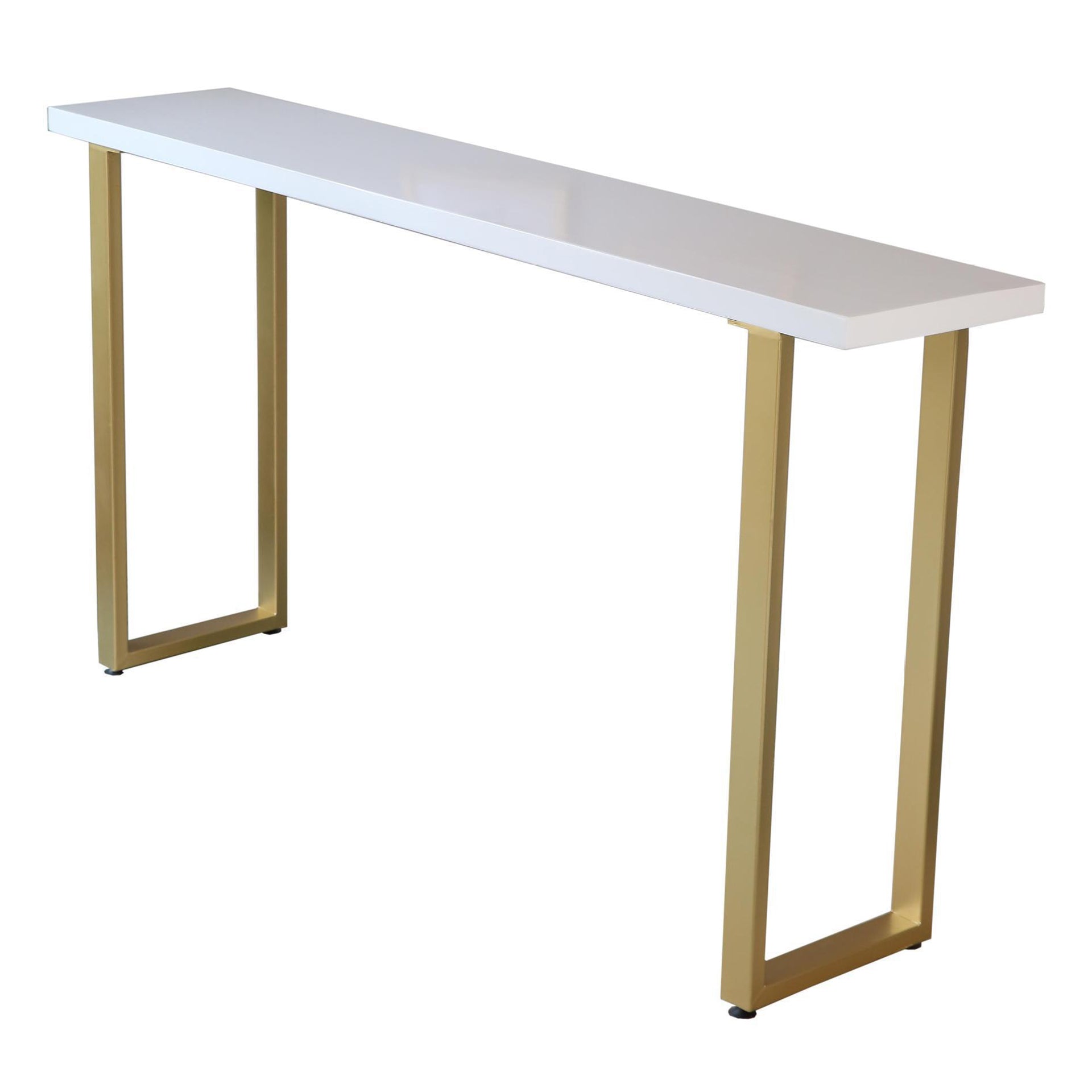 Rectangle Bar Dining Table Traditional Luxury Bar Table with Sled Base