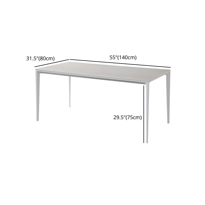 Designer Style 1/4/5/7 Pieces Rectangle Dining Set Sintered Stone Dining Table with Chairs