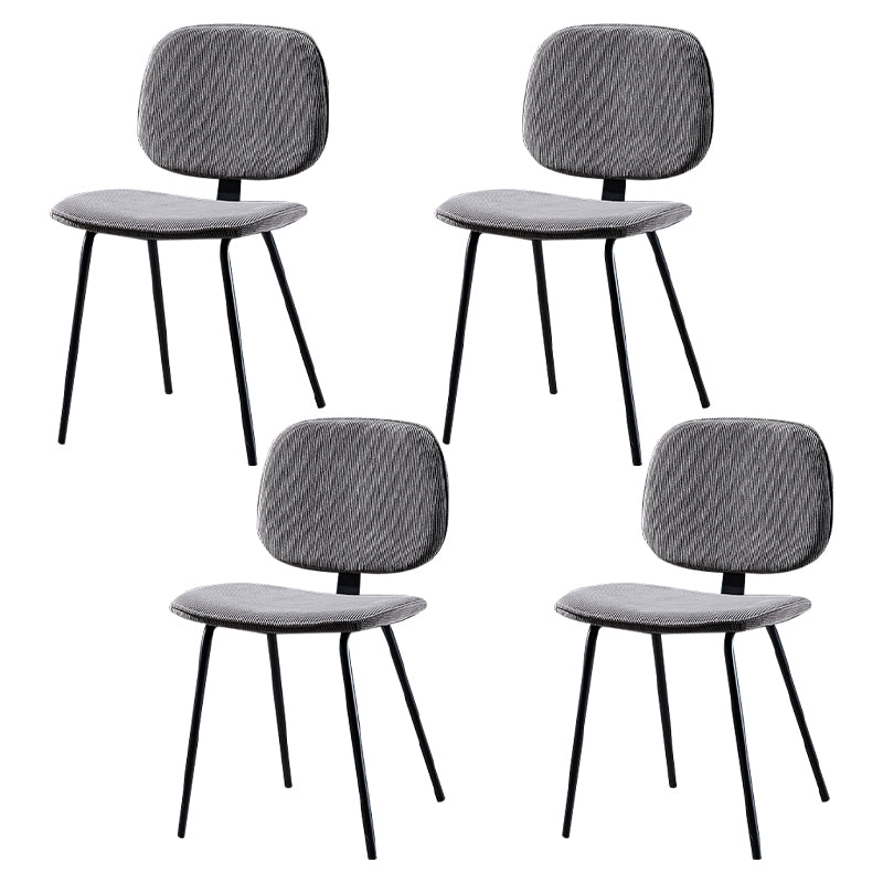 Contemporary Modern Metal Indoor-Outdoor Chair Open Back Side Chair