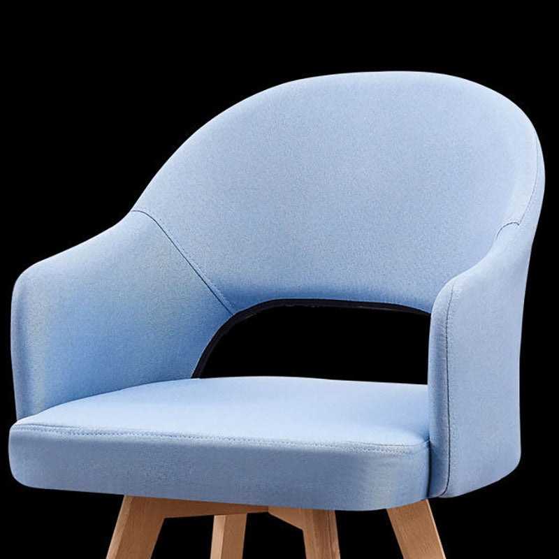 Modern Open Back Dining Side Chair Dining Fabric Side Chair for Home