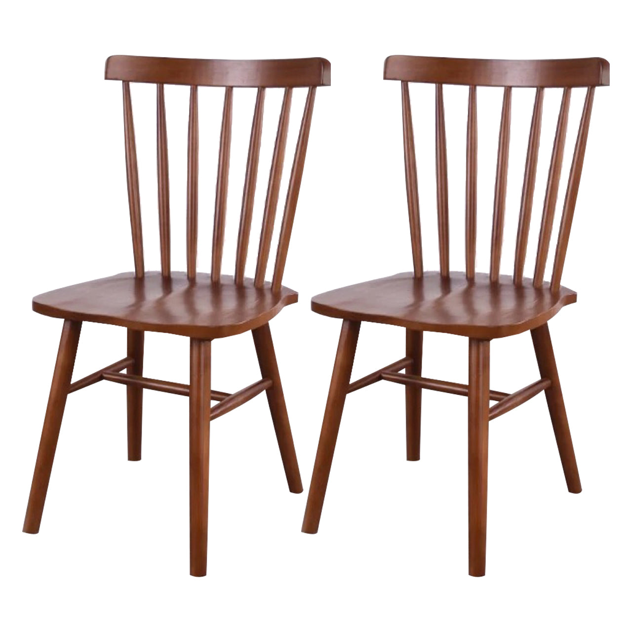 Scandinavian Wood Armless Kitchen Dining Chairs Windsor Back Chair