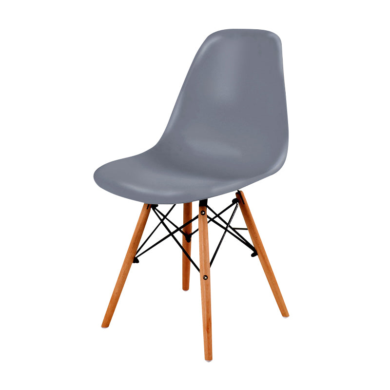 Contemporary Style Dining Chair Armless Side Chair with Wooden Legs