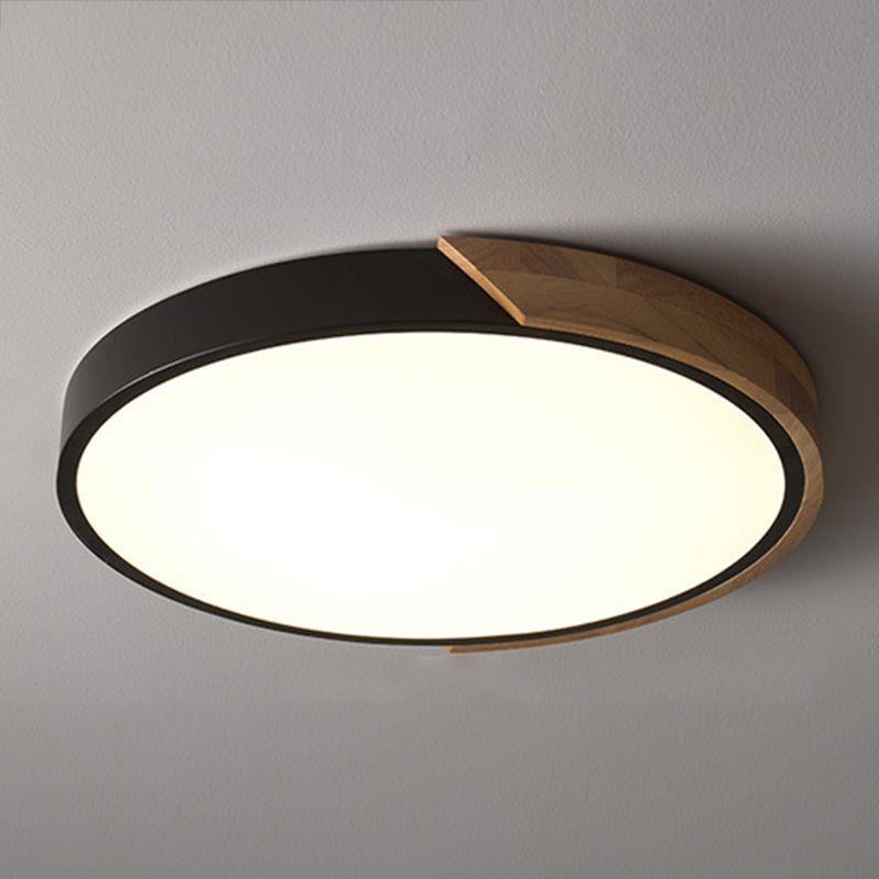 1 lichte cirkel plafondlicht moderne macaron stijl metalen plafondverlichting voor woonkamer