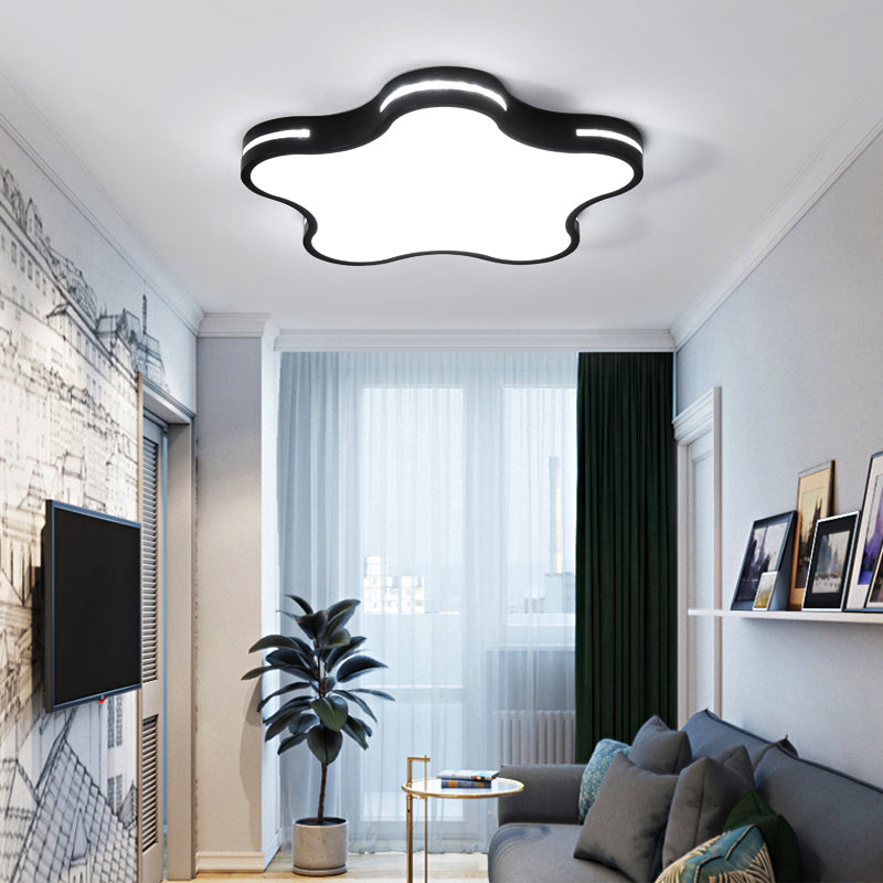 Metallsternform Flush Mount Light Kid Style 1-Licht Flush-Deckenleuchte