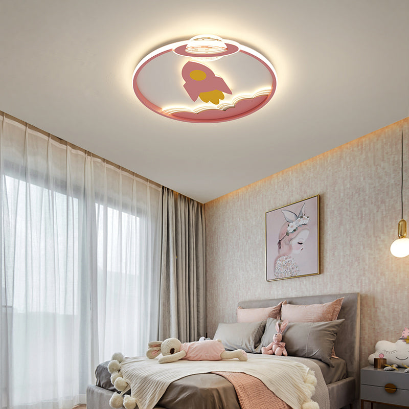 Forma rotonda in metallo a filo a sfioramento stile per bambini in stile multilunda a filo a sfioramento del soffitto