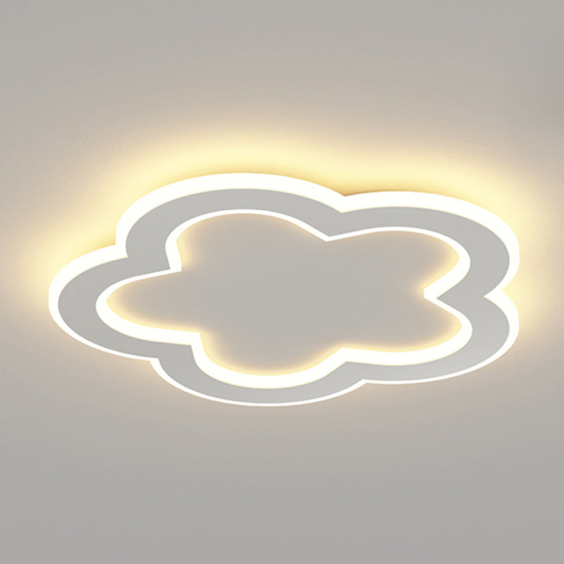 Forme géométrique en métal Light Mount Light Kid Style 1-Light Flush Mount Plafond Light