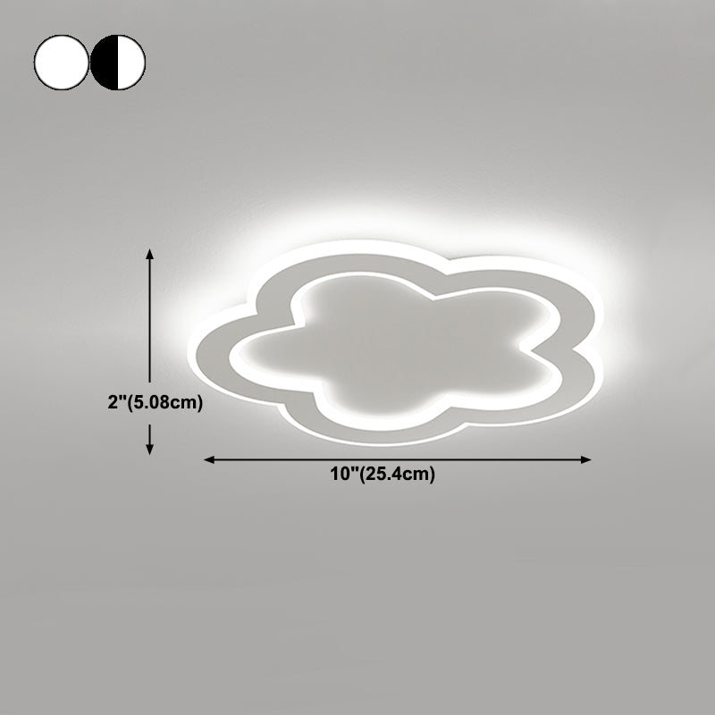 Metall geometrische Form Flush Mount Light Kid Style 1-Licht Flush Mount Deckenleuchte