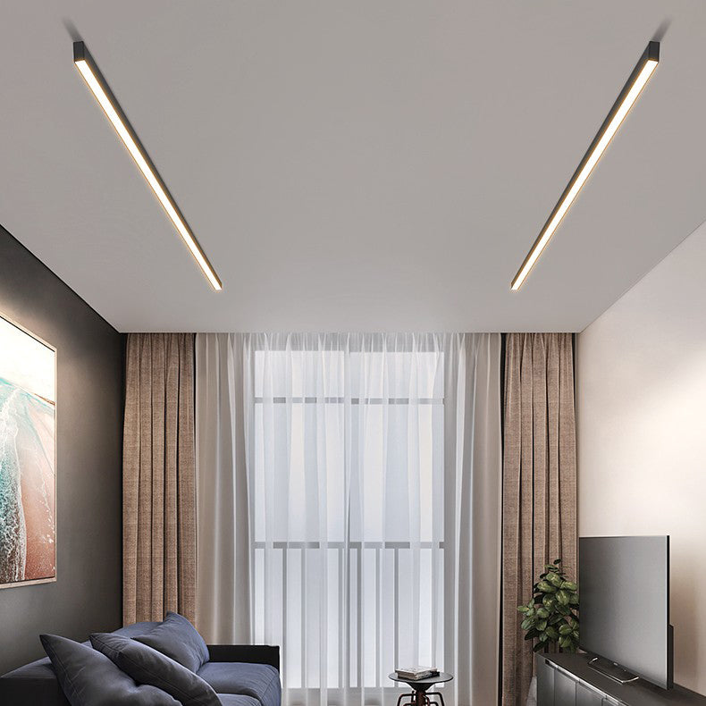 1 lumière linéaire à chasse d'eau lumière moderne de style moderne metal flush LED LED LED