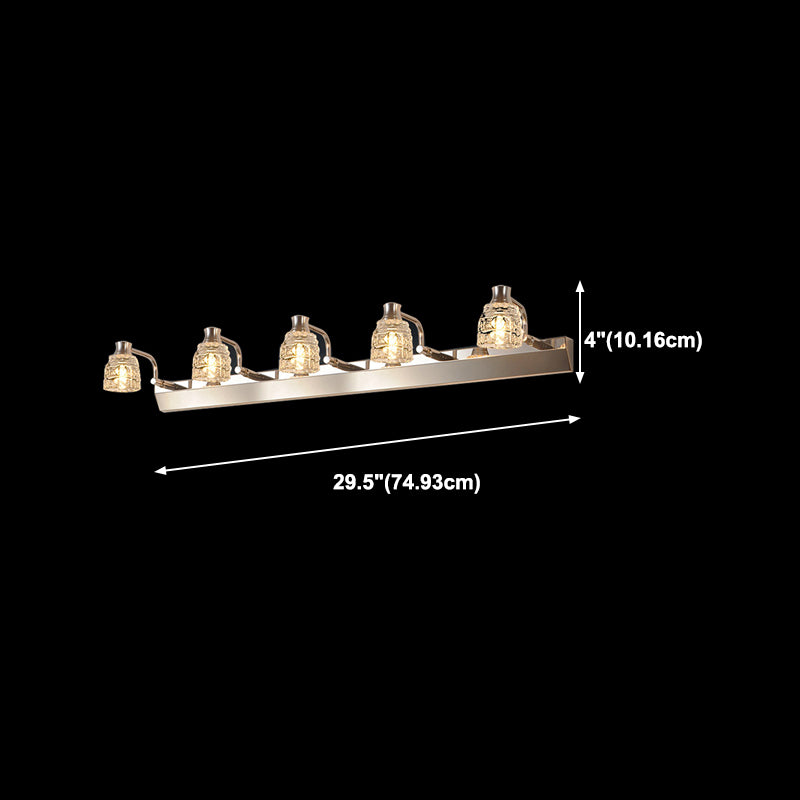 Luces de pared de tocador geométrico de múltiples luces de estilo moderno