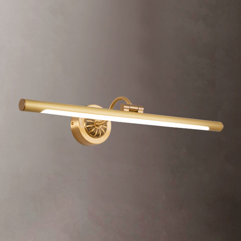 Moderne stijl lineaire ijdelheid wandlampen metaal 1 lichte ijdelheid muur sconce