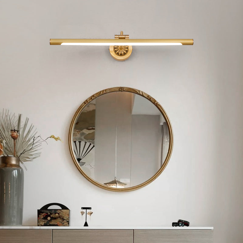 Moderne stijl lineaire ijdelheid wandlampen metaal 1 lichte ijdelheid muur sconce