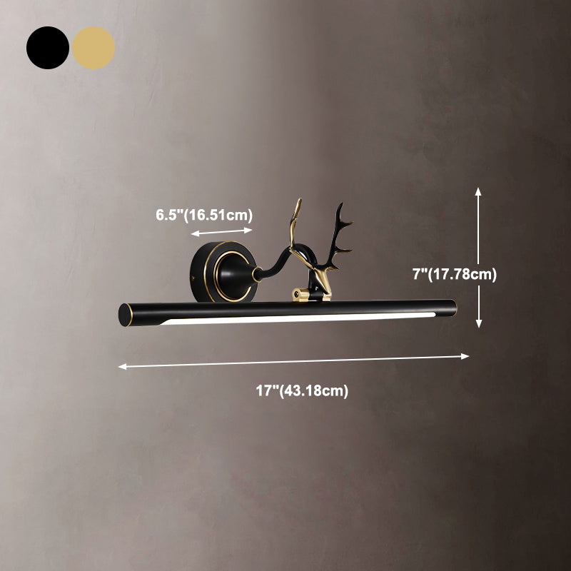 Moderne stijl lineaire ijdelheid wandlampen metaal 1 lichte ijdelheid muur sconce