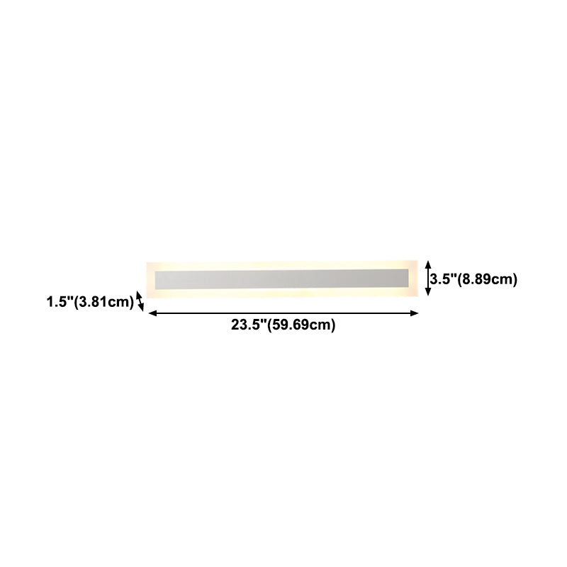 1 luces de pared de tocador lineal claro estilo moderno tocador de madera apliques de pared