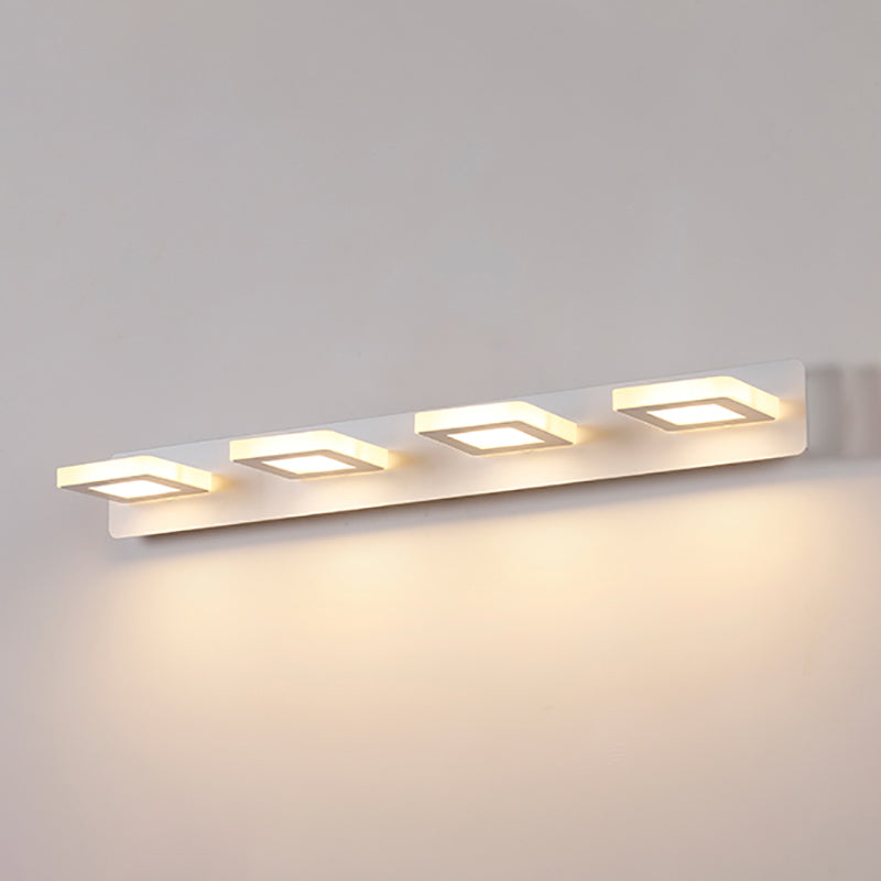 Postmodern Metal tocador de tocador blanco Strip de múltiples luces Multi luces LED Light para el baño