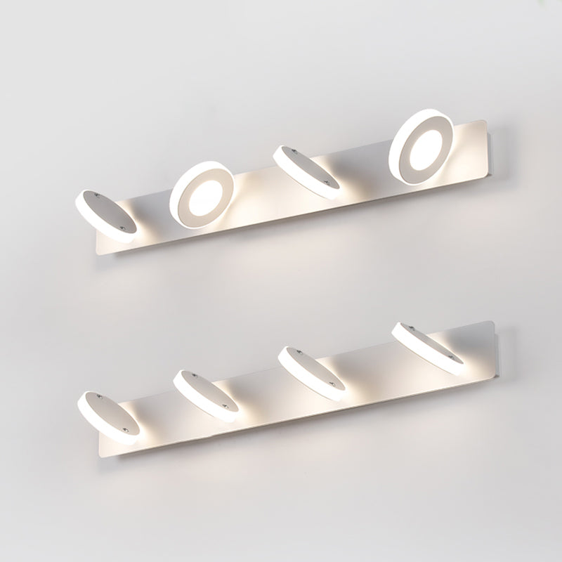 Postmodern Metal tocador de tocador blanco Strip de múltiples luces Multi luces LED Light para el baño