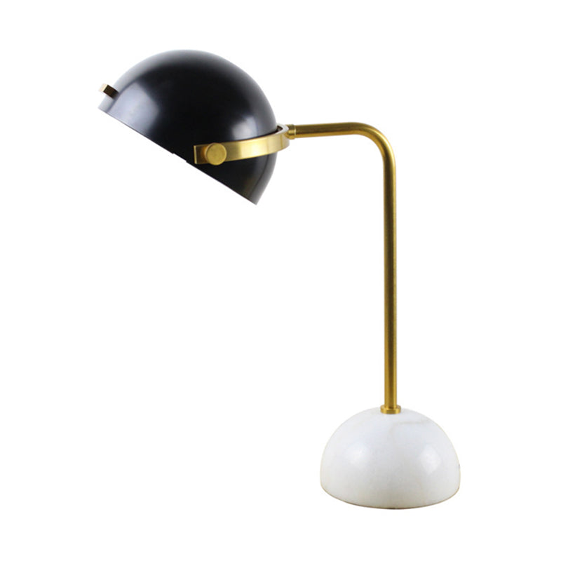 1-Light Geometric Night Table Lamp Modern Style Metal Table Lamp