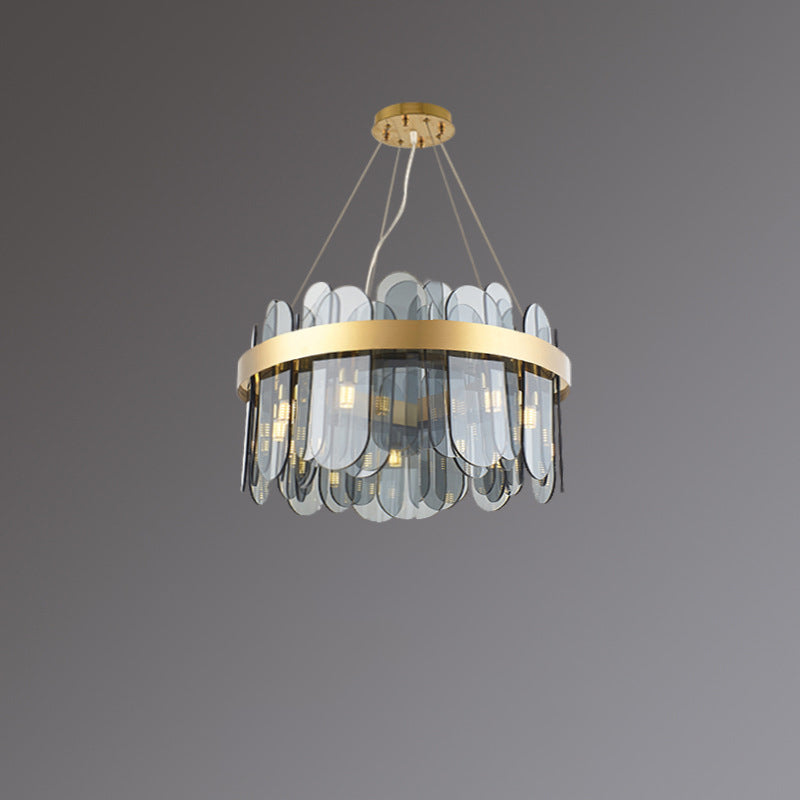 Anneau de forme de plafond lustre moderniste style suspension de suspension pour le salon