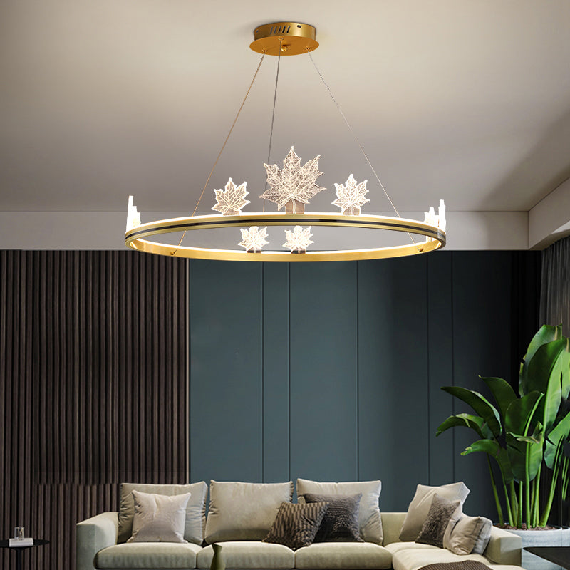 Modern Round Shape Chandelier Lights Metal 8 Light Chandelier Lighting Fixtures