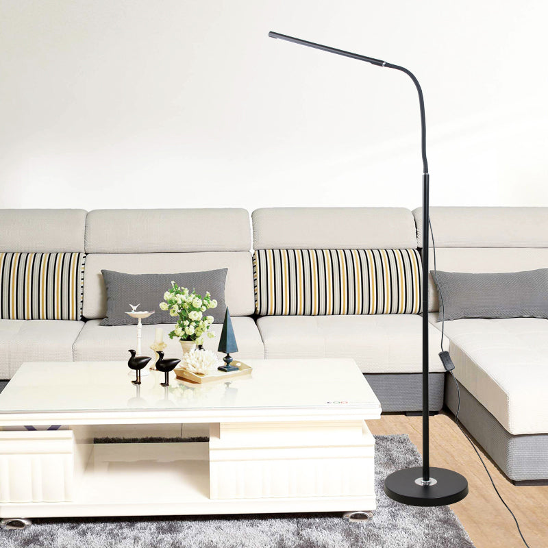 1-Light Modern Linear Floor Lamp Metal LED Floor Light for Living Room