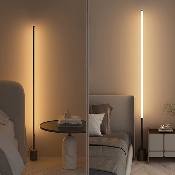 Éclairage de plancher de style de style moderne Métal 1 lumière du sol lumineux pour le chevet