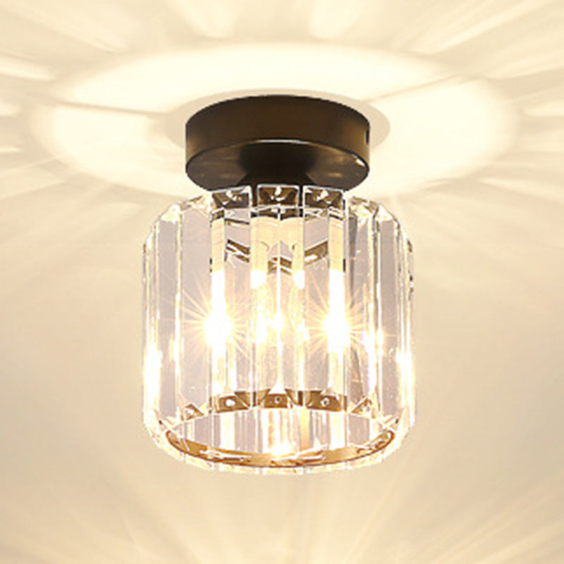 1-Light Ceiling Lamp Modern Style Crystal Ceiling Lighting for Living Room